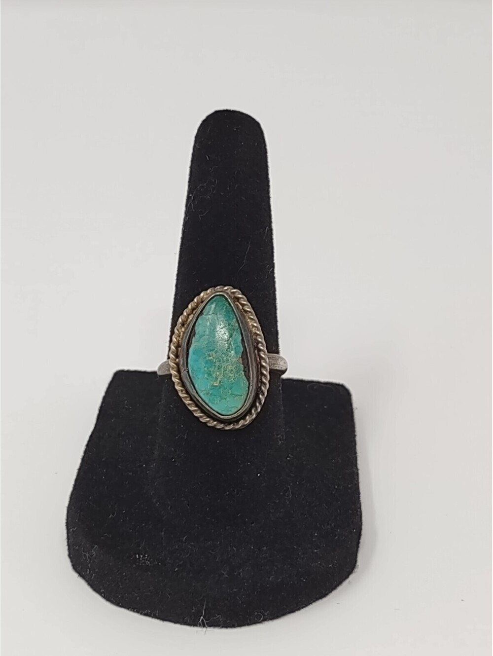 Handmade Southwestern 925 Sterling Silver Turquoise Ring 6